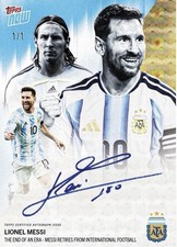 2026 End of an Era Lionel Messi Topps Now PRE-SALE chance at 1/1 💥 ‼️ picture