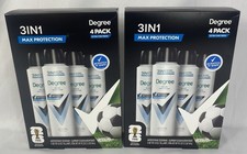 Degree Men's 3 in 1 Max Protection Lot of (8) Dry Spray Deodorant Cans FIFA New picture
