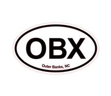 OBX Decal Outer Banks Sticker North Carolina Beach Travel Car Bumper Window SUV picture