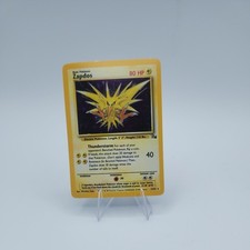 Pokemon TCG Fossil Zapdos 15/62 Holo Unlimited Holo Rare English 80 HP 1999 WOTC picture