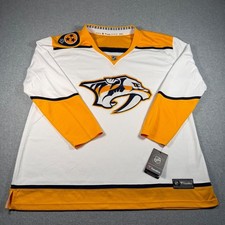 Fanatics Nashville Predators NHL Breakaway Jersey Womens 4XL White Gold New picture