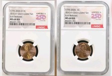 2 Coin Set 1776-2026 P&D Lincoln Shield Cent NGC MS68 RD FR 250 Flag [IN STOCK] picture