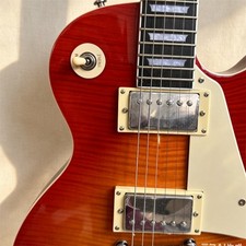 Custom LP Orange Flame Maple Top Electric Guitar HH Pickups HOT SALE picture