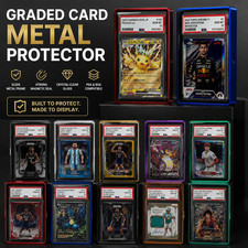 PSA BGS Magnetic Metal Slab Case UV Protector Graded Card Display Holder picture
