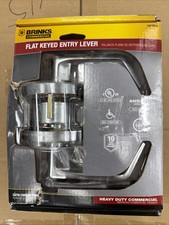 Brinks Commercial  HD Keyed Entry Lever Satin Chrome BC40019 Grade 2-NEW SEALED picture