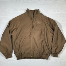 Vintage Bulleit Bourbon Whiskey Jacket Men L Brown Bomber Pro Classics Dad 90s picture