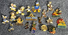 Lot of 19 Vintage Disney Pins - Donald, Mickey, MGM Studios, California, Lands picture