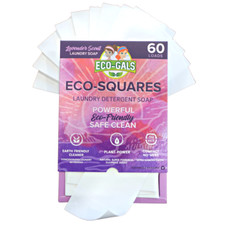 Eco-Gals Eco-Squares laundry detergent sheets gentle formula, Zero waste, 60 ct. picture