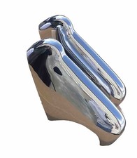 1952/1953/1954 Ford Fairlane ( Customline)Rear Bumper Guards Triple Chrome picture