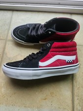 Size 7.5 - Vans Skate Grosso Mid Black Red picture