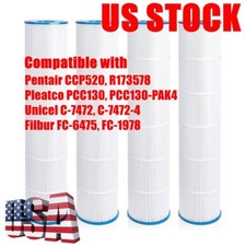PCC130-PAK4 Pleatco Pool Filter For Clean & Clear Plus 520 C-7472 FC-1978 CCP520 picture