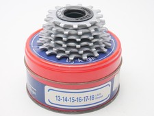 NOS Regina Extra America Freewheel 13-18t 6 Speed ISO Thread Silver Vintage picture