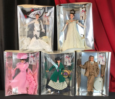 4 diff. BARBIE as ELIZA DOOLITTLE & KEN HENRY HIGGINS My Fair Lady Collection picture