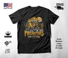 Nashville Predators Halloween T-Shirt Fanged Cat Hockey Art picture