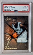 PSA 10 👀🔥 1995-96 Flair - Class of '95 Kevin Garnett #R-2 (RC) Timberwolves  picture