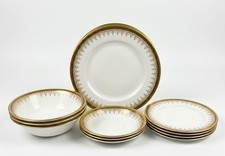 Paragon Athena Service 10pc White and Gold EXCELLENT CONDITION 14-20cm Dinnerware Set picture