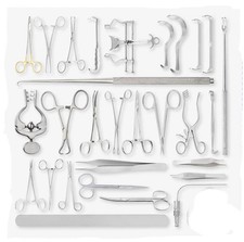 Laparotomy Pediatric Surgery Instrument Set 31 Pcs General Surgical Kit Box CE picture
