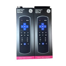 GE UltraPro Roku TV Replacement Remote (TWO PACK) 66814 NEW picture