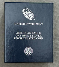 2015-W American Silver Eagle Burnished Uncirculated 1 oz Silver OGP COA picture
