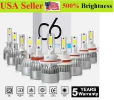 H1/H4/H7/H11/H13/9005/06/5202/9007/9012 C6 LED Headlight 6500K White Hi/Lo Kit picture