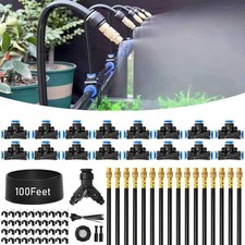 100ft Drip Irrigation Kit Automatic Garden Watering System 360° Drip Adjustable picture