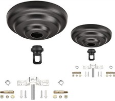 Sangle Soppfy Vingage Canopy Kit and Pendant Light 5 inches, Black - 2 Set picture