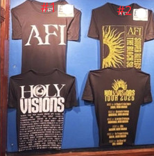 AFI Shirt Holy Visions Tour 2026 Silver Bleeds Black Sun Concert 2026 Reprint picture