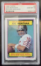 1983 Joe Montana #4 PSA 10 picture