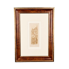 Hagia Sophia Grand (Blue) Mosque Original Hand Signed Engraving Istanbul Turkey picture