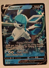 Glaceon V 040/203 Holo V Rare Evolving Skies Pokemon Near Mint picture
