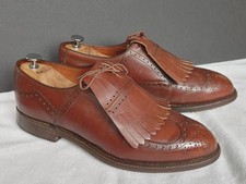 Vtg 1960s Footjoy Rex 11 D Brown Kiltie Leather Golf Shoes 80341 picture