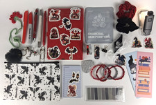 Themed Halloween Bookish Bundle, Dragons, Red, Large Set, Gifts, Boo Baskets picture
