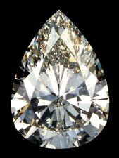 13 ct Stunning Pear Brilliant Top Russian Quality CZ Moissanite Simulant 20x13mm picture
