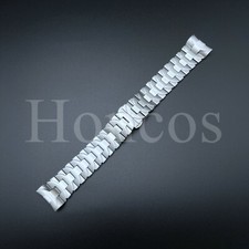 UPGRADED 24MM FITS FOR PANERAI 44MM PANERAI LUMINOR MARINA SILVER BRACELET BAND picture
