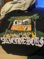G59 Records $uicideboy$ Fire Nature Graphic T-Shirt Black Mens Medium picture