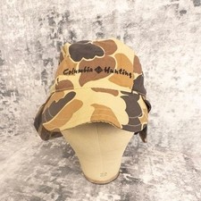 Vtg Columbia Trapper Hat Delta Camouflage Camo Duck Hunting Ear USA Size S/M picture