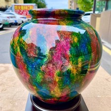 9.01LB  High quality colorful vases and home decor specimens+base picture