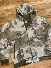 Cabela's Berber Fleece Hooded Jacket Outfitter High Plains Hunting Camo men’s XL picture