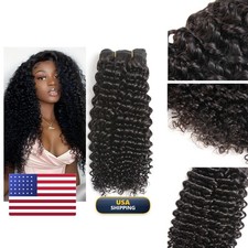 Luxnovolex 10in Kinky Curly Human Hair Bundles 12A Brazilian Jerry Curly Weave picture