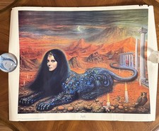 Sphinx Hot Girl art Poster Vintage 1980's Parody NIGHT C1502 picture