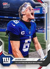 JAXSON DART 2026 Topps Now NFL Card 16 3 TD Win Over Cowboys PRESALE picture