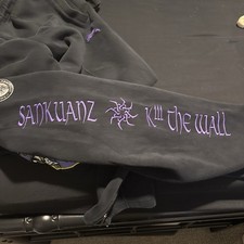 PUMA x Sankuanz Men's Track Pants Black/Purple Size Large EUC picture