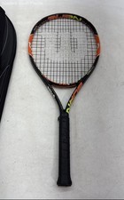 Wilson Burn Mens Black And Orange Comfort Grip Pro Tennis Racquet With Case picture