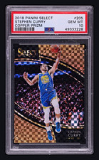 Panini 2018-19 Select Stephen Curry Copper Prizm Courtside PSA 10 #205 /60 picture