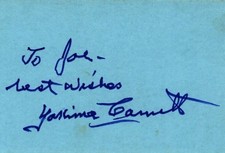 Rare YAKIMA CANUTT Autograph Signed Index Card w/ COA  Stuntman  Actor  Director picture