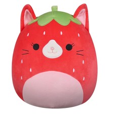 Squishmallows Original Olma Strawberry Cat 12-Inch Official Jazwares Plush picture