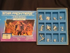 Vintage TSR Star Frontiers Metal Miniatures Player Characters Complete In Box picture