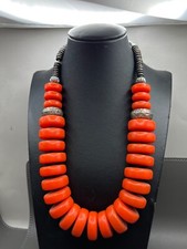 natural Baltic amber necklace yellow beads butterscotch Vintage antique picture