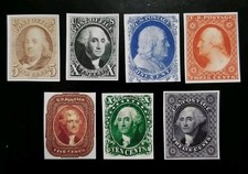 US SC# 1-17 1847-1857 Early Imperforate Collection Stamp Replica Set picture