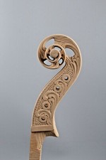 Master Hand Carved 4string 4/4 Cello Neck Maple Cello parts High Quality picture